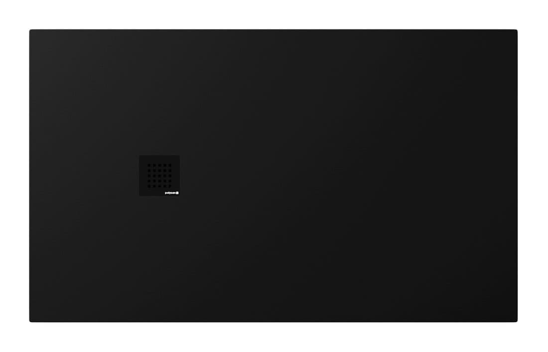 TRENECA brodzik kompozytowy z możliwością docinania 150x90cm, czarny mat