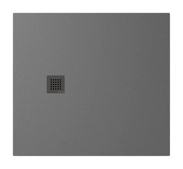 TRENECA brodzik kompozytowy z możliwością docinania 110x100cm, szary mat