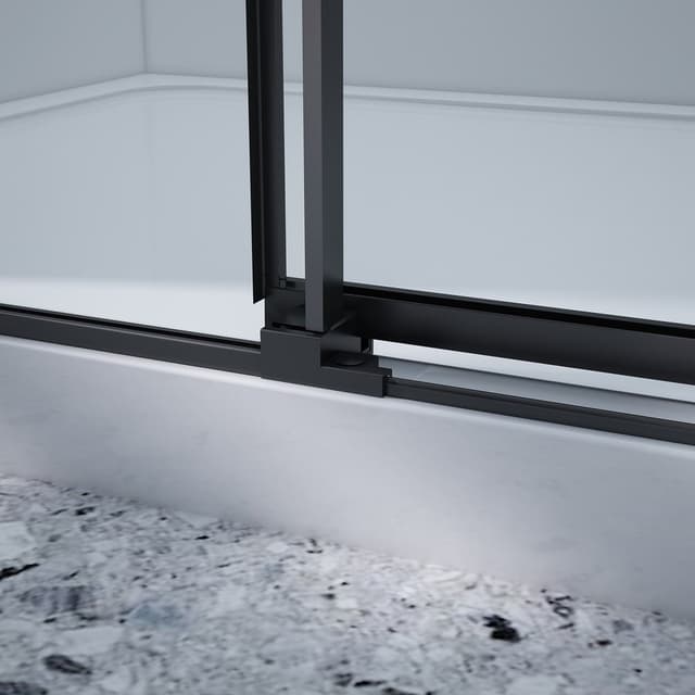 DRAGON BLACK kabina prysznicowa 800x900mm wariant L/P,wejście z rogu