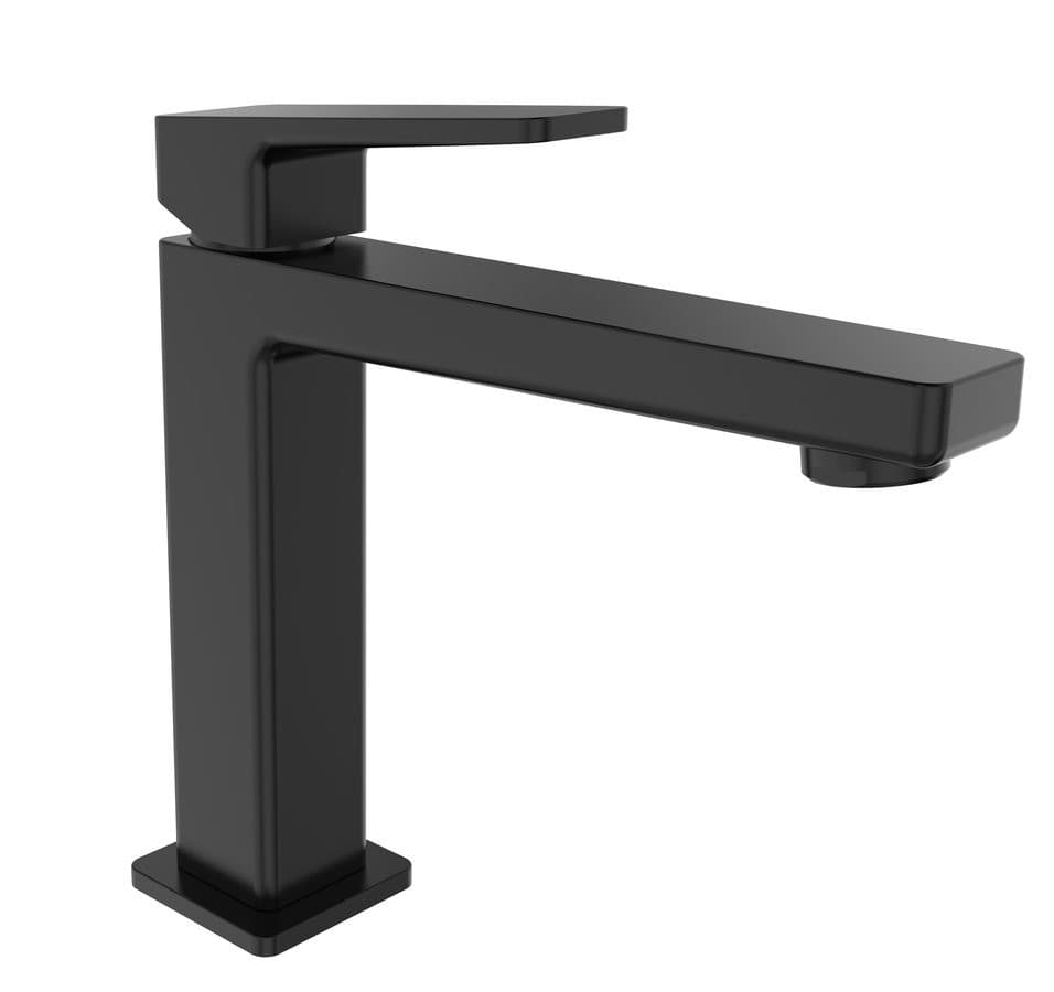 TURSI bateria umywalkowa bez odpływem, wysokość 190mm, czarny mat