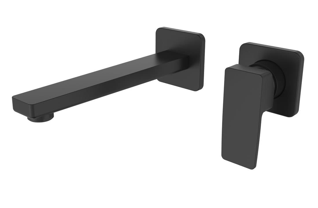 TURSI bateria umywalkowa podtynkowa, dwuelementowa, czarny mat