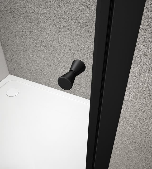 AGGA BLACK kwadratowa kabina prysznicowa 900x900mm, szkło czyste