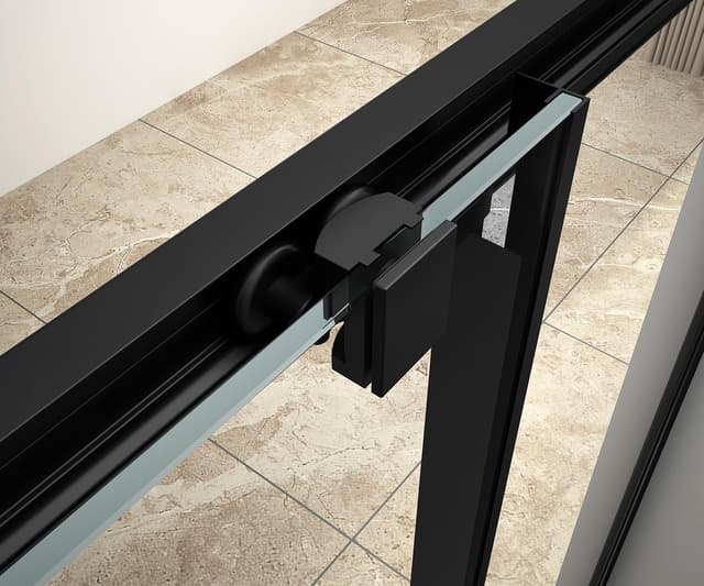 AGGA BLACK kwadratowa kabina prysznicowa 900x900mm, szkło czyste