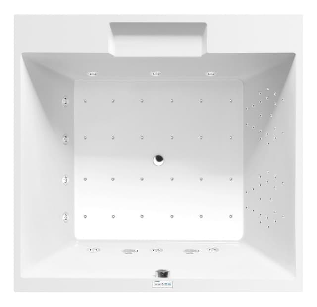 CAME wanna z hydromasażem, 175x175x50cm, Highline Hydro-Air, chrom