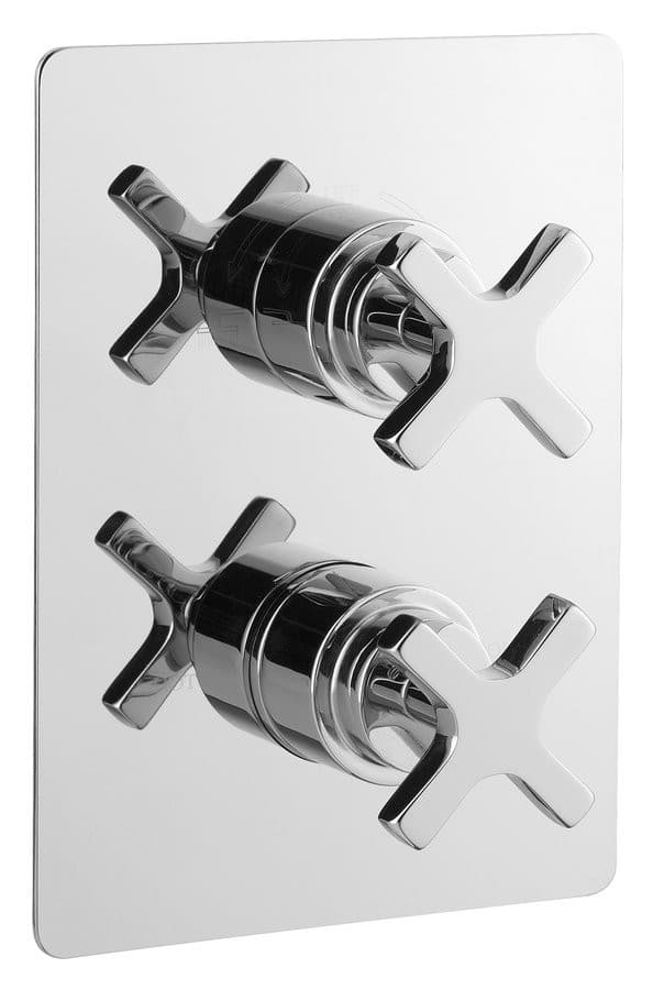 TRAX bateria prysznicowa podtynkowa termostatyczna, 2 wyjścia, chrom