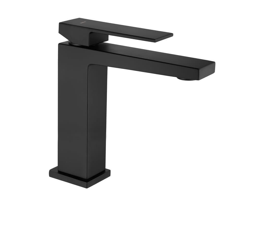 LATUS bateria umywalkowa bez odpływem, wysokość 180mm, czarny mat