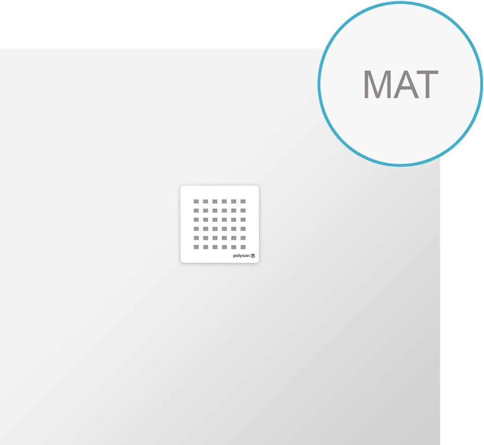 FLEXIA brodzik kompozytowy z możliwością docinania 100x90cm, biały mat