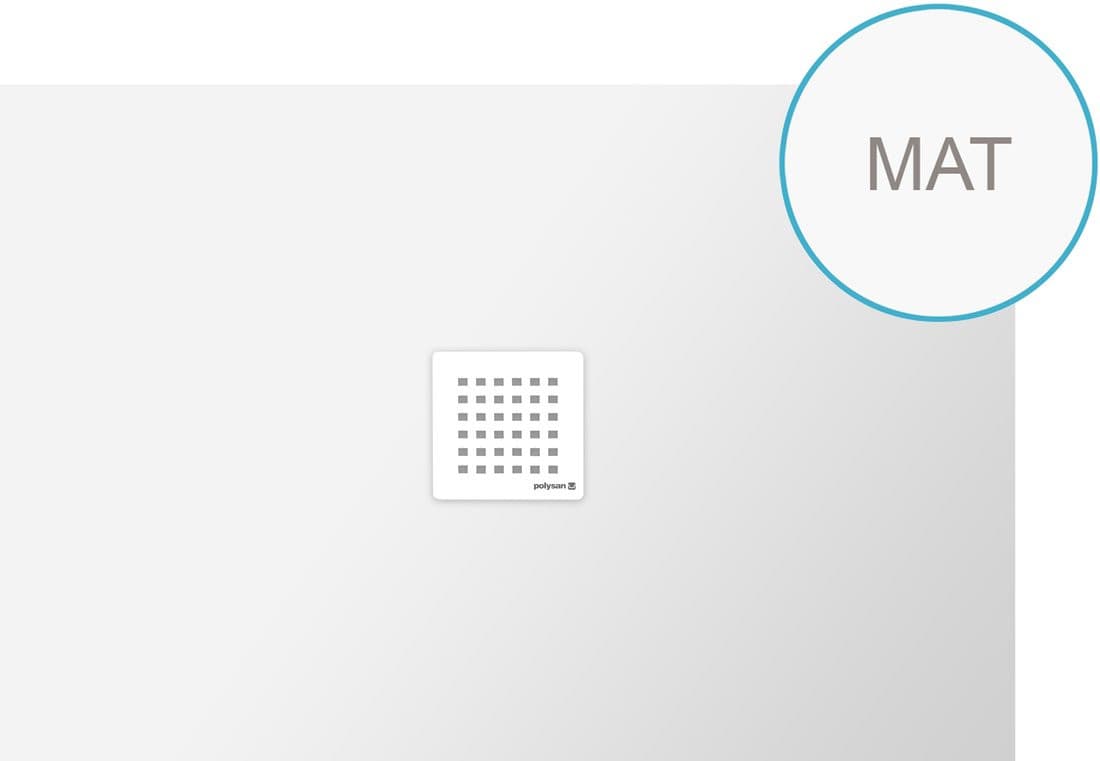 FLEXIA brodzik kompozytowy z możliwością docinania 120x80cm, biały mat