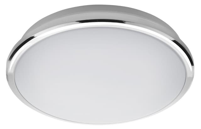 SILVER lampa sufitowa LED, średnica 28cm, 10W, 230V, 3000K/4000K/6500K, chrom