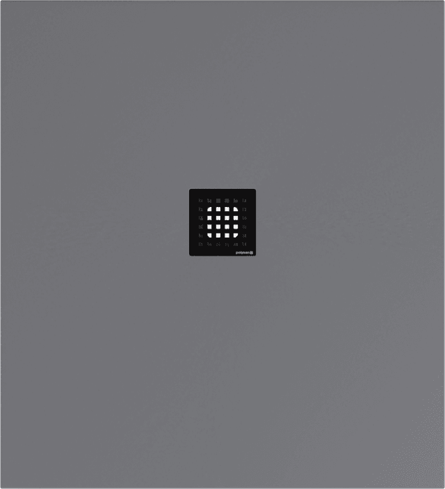 FLEXIA brodzik kompozytowy z możliwością docinania 110x100cm, szary mat