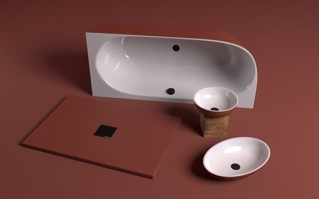 FLEXIA brodzik kompozytowy z możliwością docinania 120x80cm, brązowy mat