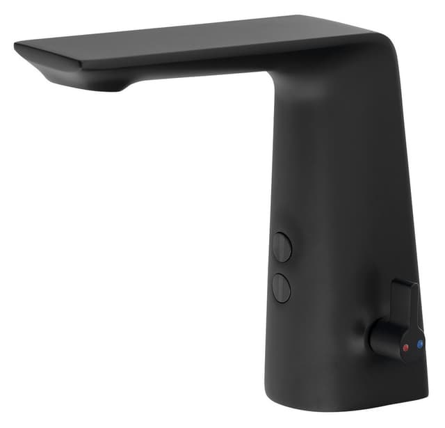 Bateria sensorowa stojąca z regulacją temperatury 6V DC (4xAA), czarny mat