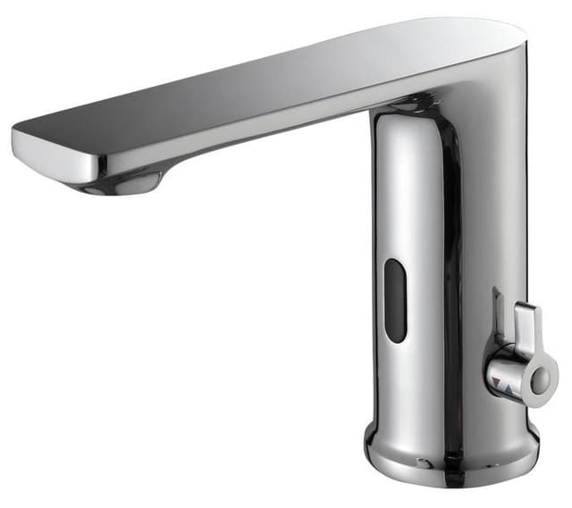 Sensorowa bateria stojąca z regulacją temperatury, 6V DC (4xAA), chrom