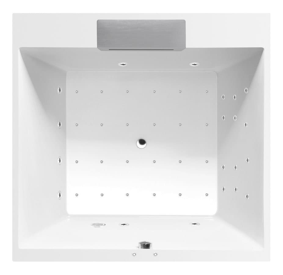 CAME FALLS wanna z hydromasażem, 175x175x50cm, Attraction Hydro-Air, chrom