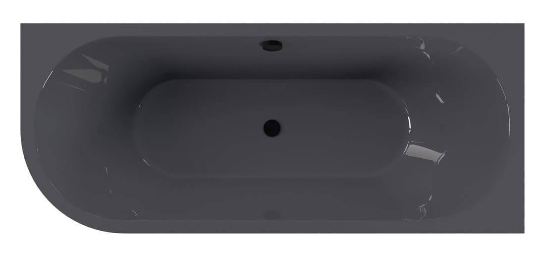 VIVA R MONOLITH wanna wolnostojąca przyścienna 180x75x60cm, szary