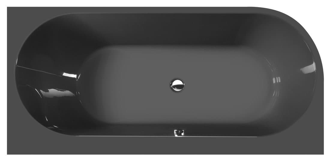 ASTRA R MONOLITH wanna wolnostojąca przyścienna 160x75x60cm, szary