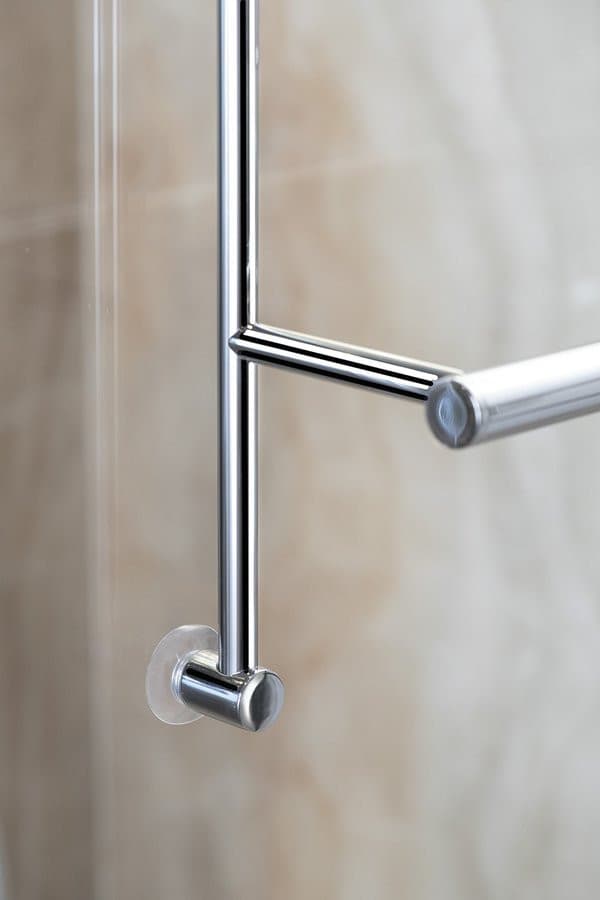 Wieszak na ręczniki do umieszczenia na kabinie prysznicowej 600x730x125mm