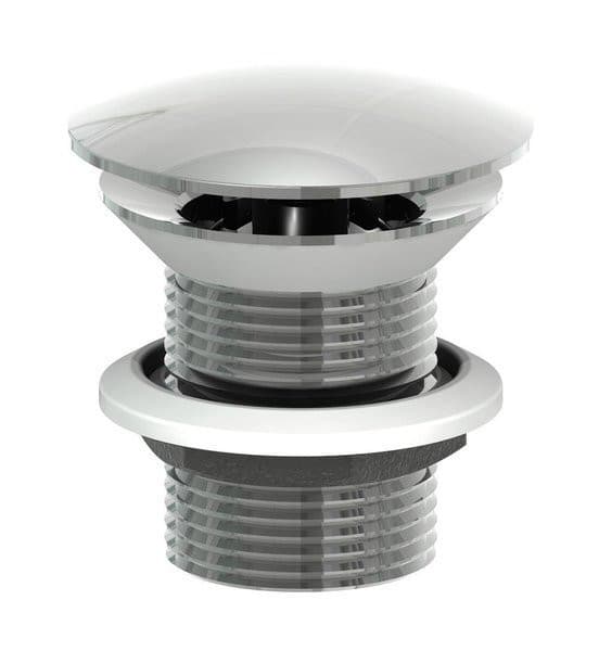 MINIMAL korek umywalkowy 5/4', niezamykany, duży grzybek, wys. 30-60mm, stal nierdzewna mat