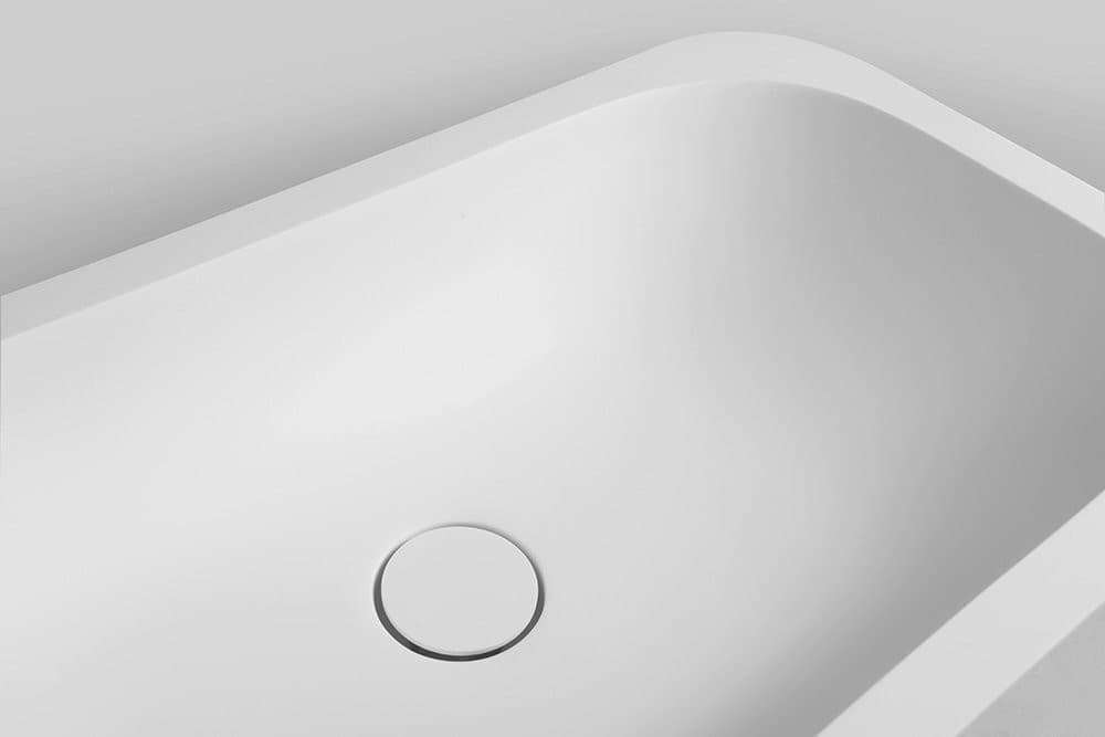 IMPALA odplyw umywalkowy 5/4', klik-klak, grzybek Rockstone, biały mat