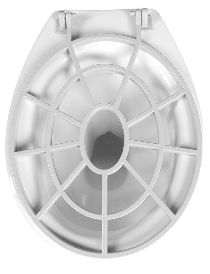 Komora gospodarcza stojąca z rusztem 36x47cm, tylny odpływ, biały