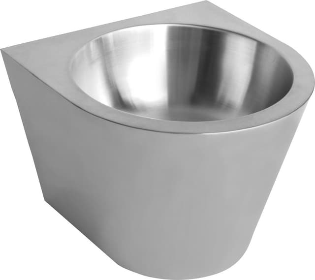 Umywalka  ścienna bez otworu na baterię 360x270x360 mm, stal nierdzewna mat