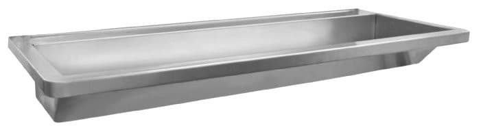 Umywalka wielostanowiskowa ścienna 3000x130x500 mm, stal nierdzewna mat