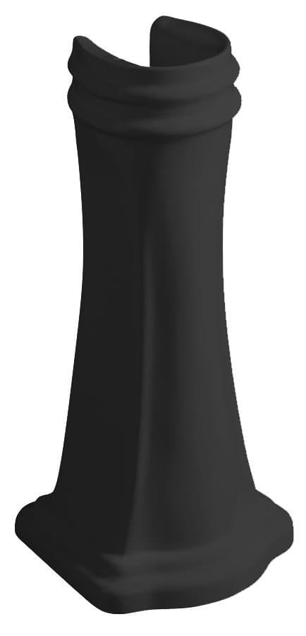 RETRO uniwersalny ceramiczny postument do umywalek 56,69,73cm, czarny mat
