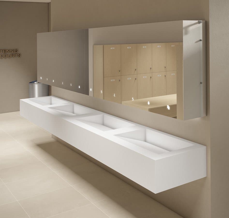 VELOX Szafka z lustrem 80cm z automatycznym dozownikiem mydła, z baterią i suszarką do rąk