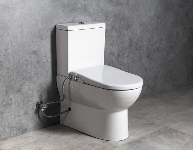 JALTA WC kombi z deską bidetową Clean Star, Rimless, odpływ pionowy/poziomy, biały