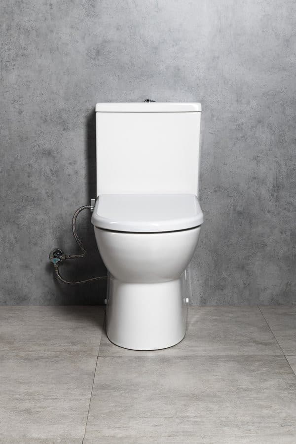 JALTA WC kombi z deską bidetową Clean Star, Rimless, odpływ pionowy/poziomy, biały