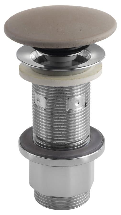 Korek umywalkowy 5/4', klik-klak, betonowy grzybek, 10-80mm, piaskowy