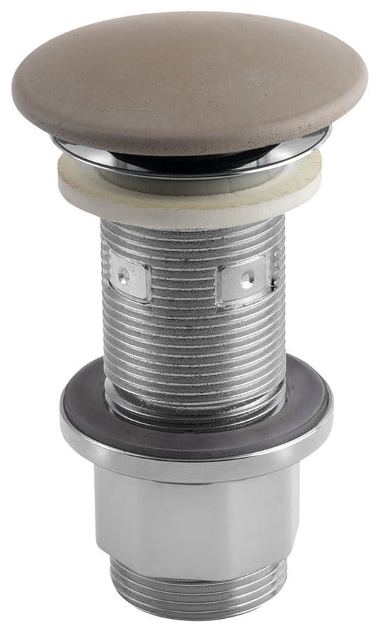 Korek umywalkowy 5/4', klik-klak, betonowy grzybek, 10-80mm, piaskowy