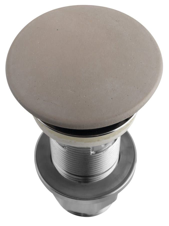 Korek umywalkowy 5/4', klik-klak, betonowy grzybek, 10-80mm, piaskowy