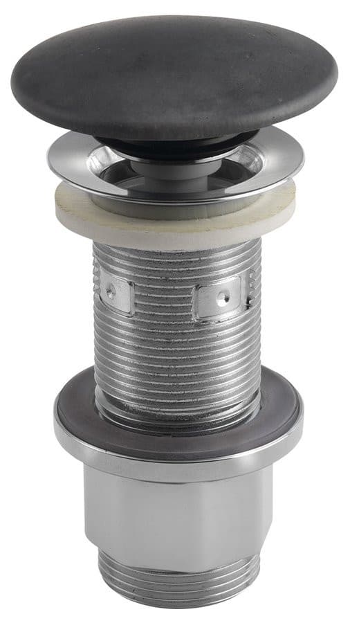 Korek umywalkowy 5/4', klik-klak, betonowy grzybek, 10-80mm, antracyt