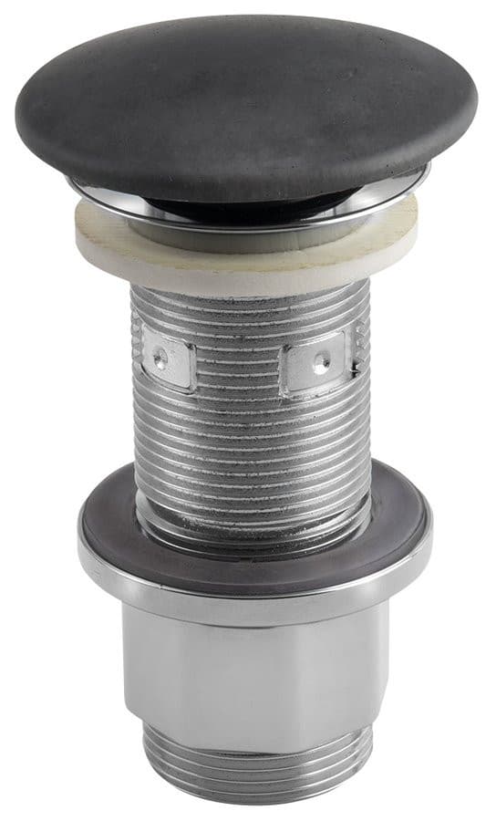 Korek umywalkowy 5/4', klik-klak, betonowy grzybek, 10-80mm, antracyt