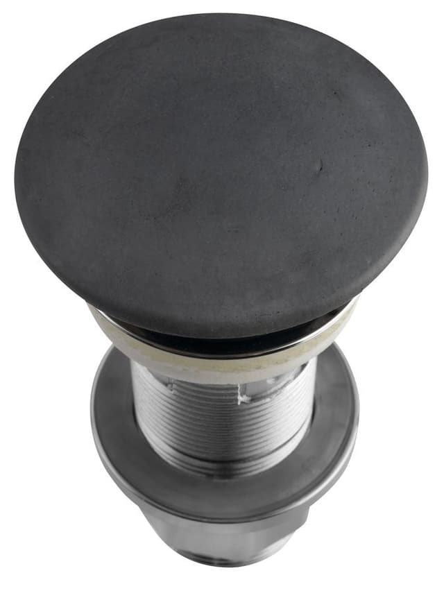 Korek umywalkowy 5/4', klik-klak, betonowy grzybek, 10-80mm, antracyt