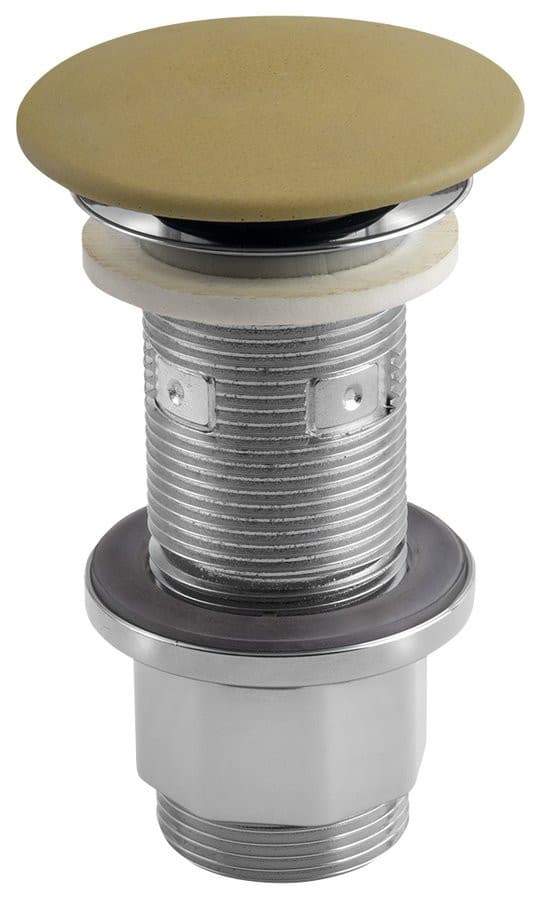 Korek umywalkowy 5/4', klik-klak, betonowy grzybek, 10-80mm, żółty