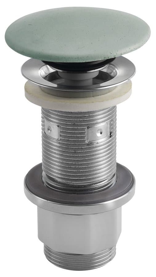 Korek umywalkowy 5/4', klik-klak, betonowy grzybek, 10-80mm, zielony