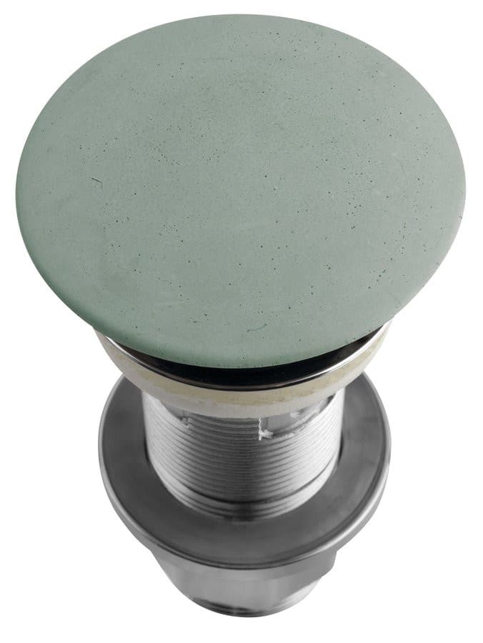 Korek umywalkowy 5/4', klik-klak, betonowy grzybek, 10-80mm, zielony