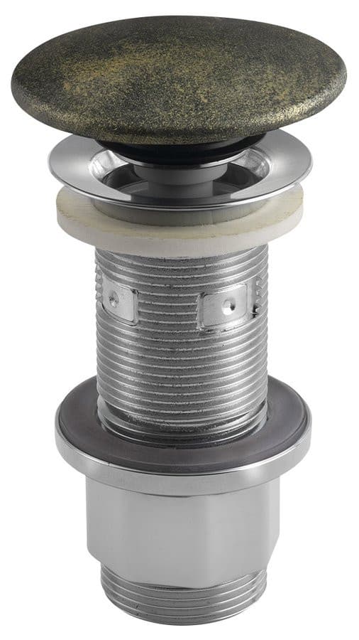 Korek umywalkowy 5/4', klik-klak, betonowy grzybek, 10-80mm, złoto