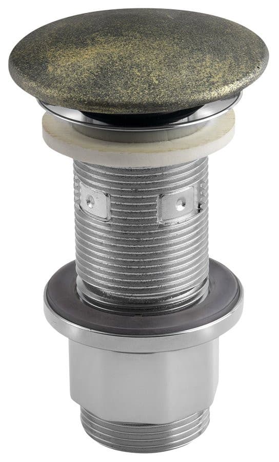 Korek umywalkowy 5/4', klik-klak, betonowy grzybek, 10-80mm, złoto