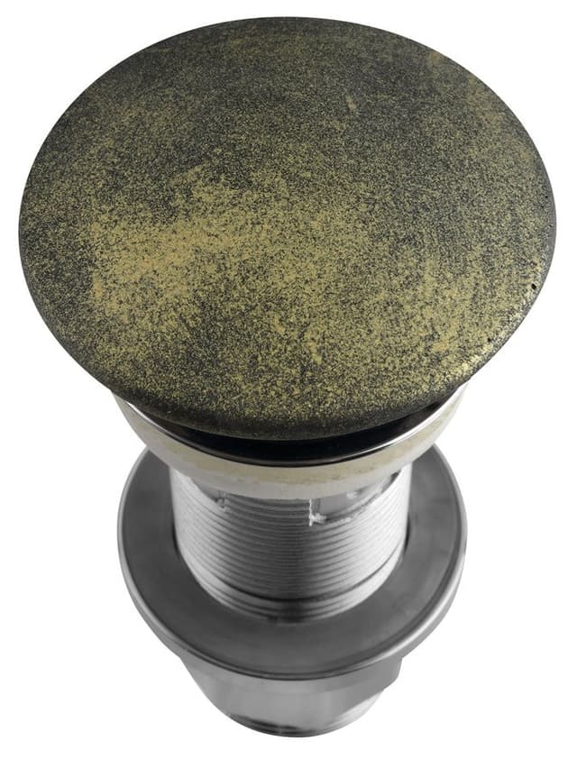 Korek umywalkowy 5/4', klik-klak, betonowy grzybek, 10-80mm, złoto