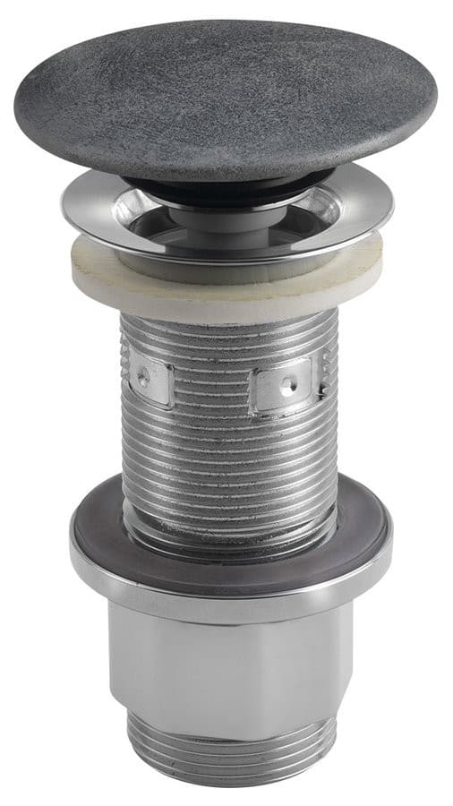 Korek umywalkowy 5/4', klik-klak, betonowy grzybek, 10-80mm, srebrny