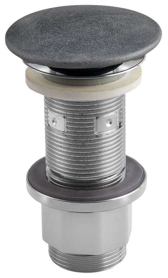 Korek umywalkowy 5/4', klik-klak, betonowy grzybek, 10-80mm, srebrny