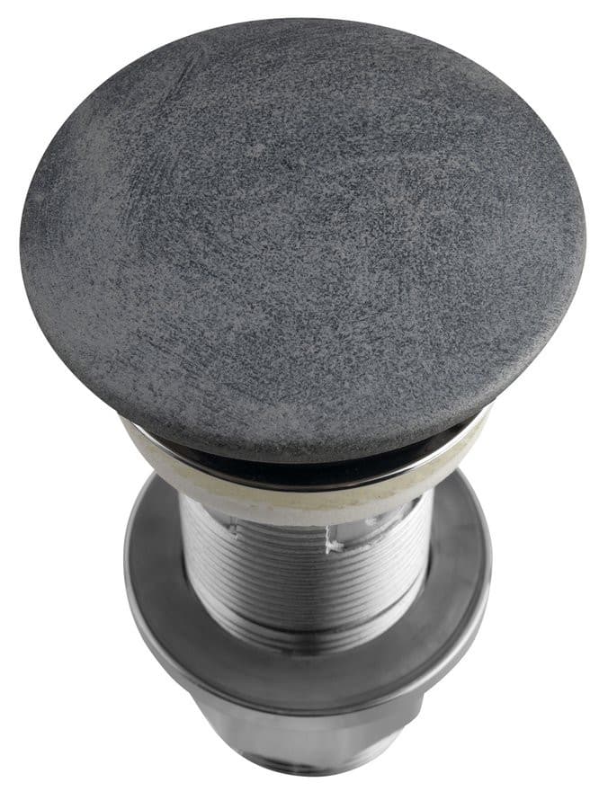 Korek umywalkowy 5/4', klik-klak, betonowy grzybek, 10-80mm, srebrny