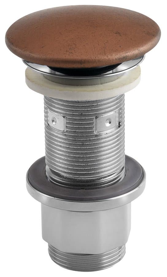 Korek umywalkowy 5/4', klik-klak, betonowy grzybek, 10-80mm, miedź