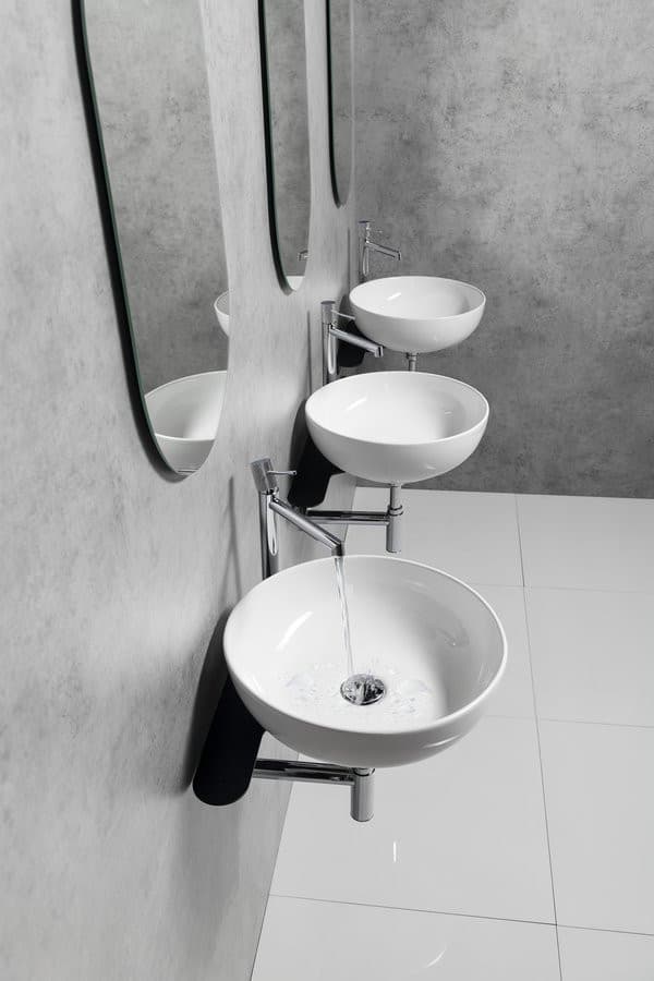 TETRIS umywalka i wspornik z otworem na baterię po prawej stronie, czarny mat