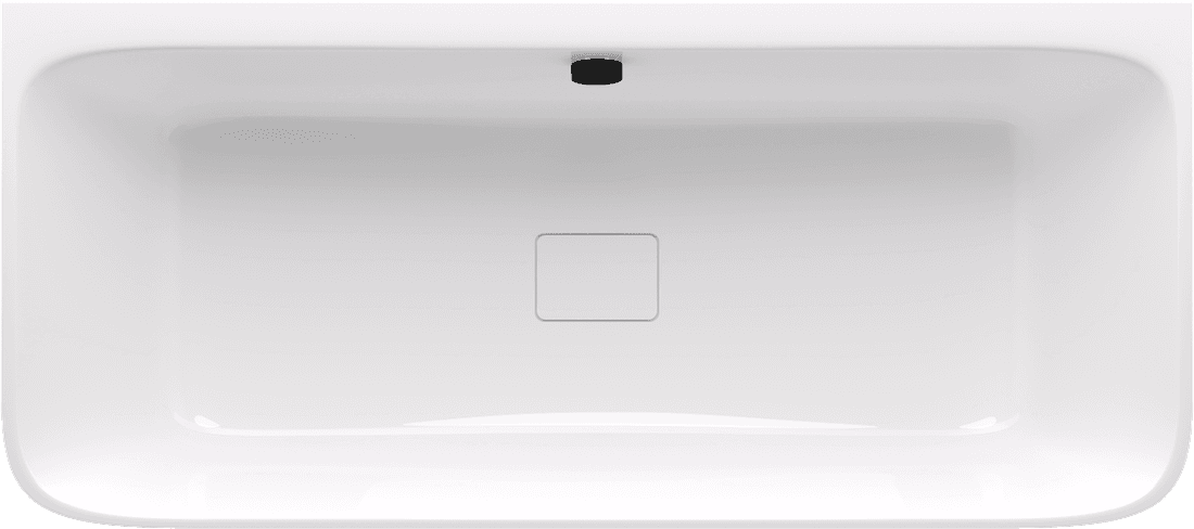 SKYLLA wanna wolnostojąca przyścienna 169x75x60cm, kompozyt, biały/ brązowy mat