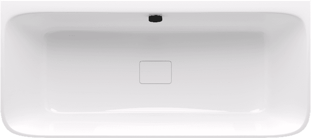 SKYLLA wanna wolnostojąca przyścienna 169x75x60cm, kompozyt, biały/ brązowy mat