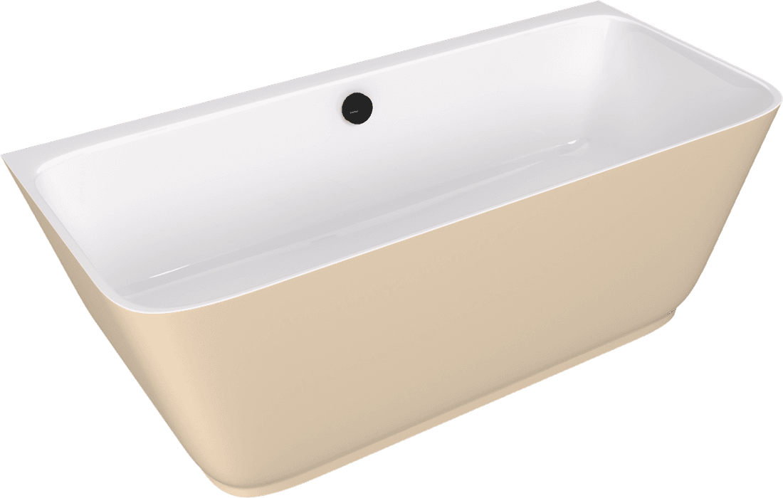 SKYLLA wanna wolnostojąca przyścienna 169x75x60cm, kompozyt, biały/beż mat